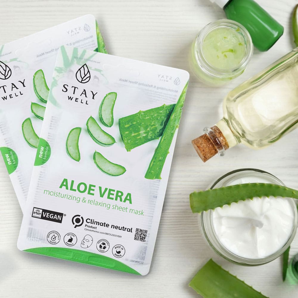 Stay Well ALOE VERA Face Mask - Wardobie