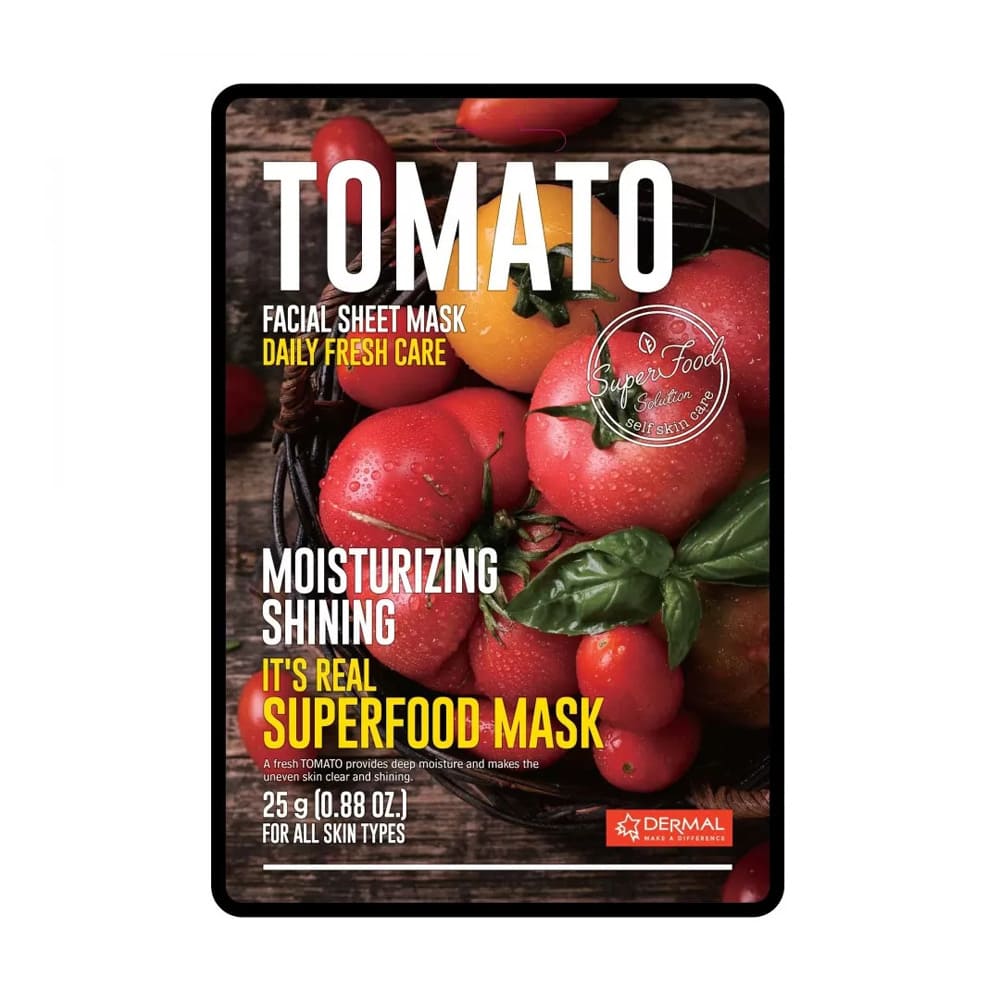 DERMAL Real Food Face Mask – TOMATO - Wardobie