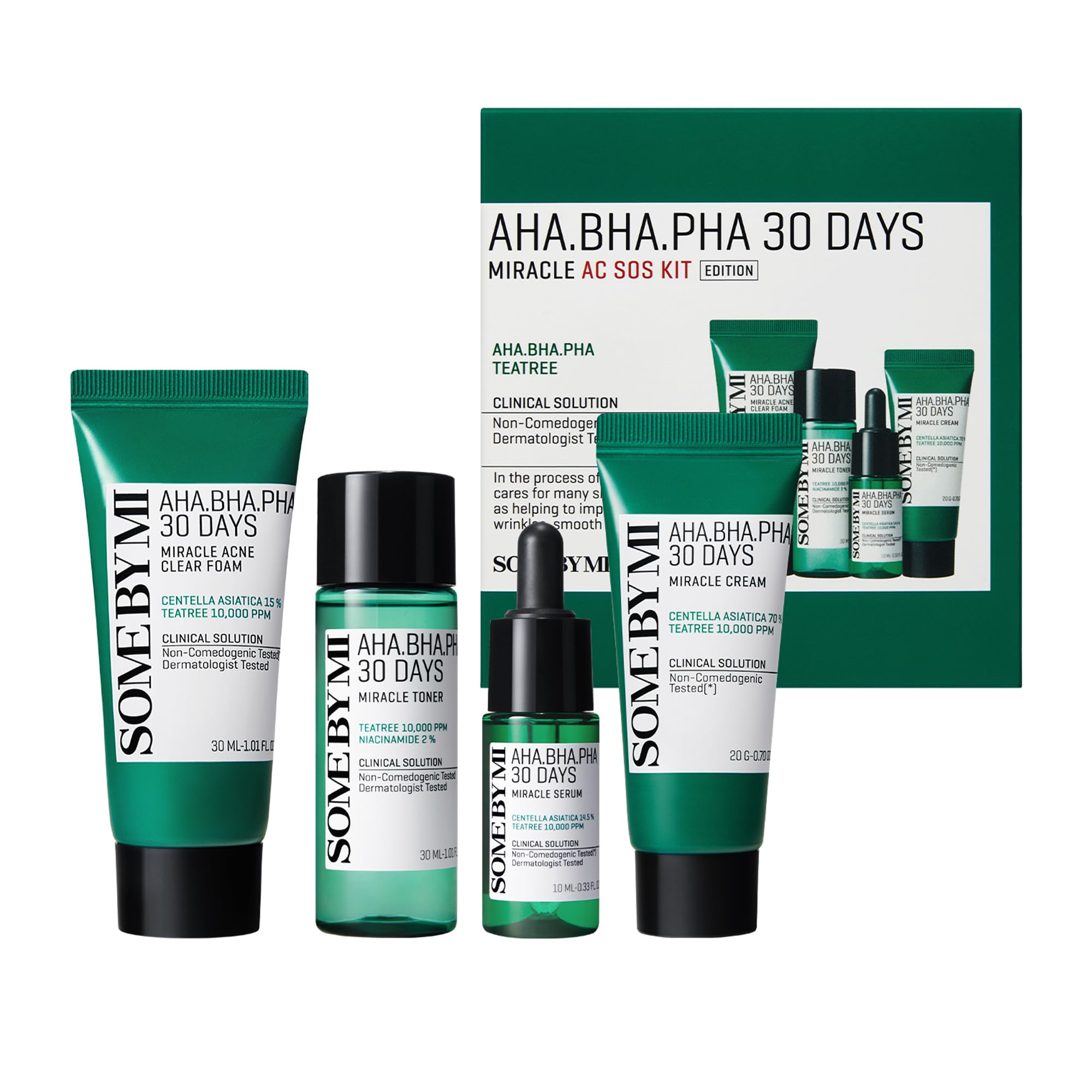 SOME BY MI - AHA, BHA, PHA 30 Days Miracle AC SOS Kit - Wardobie