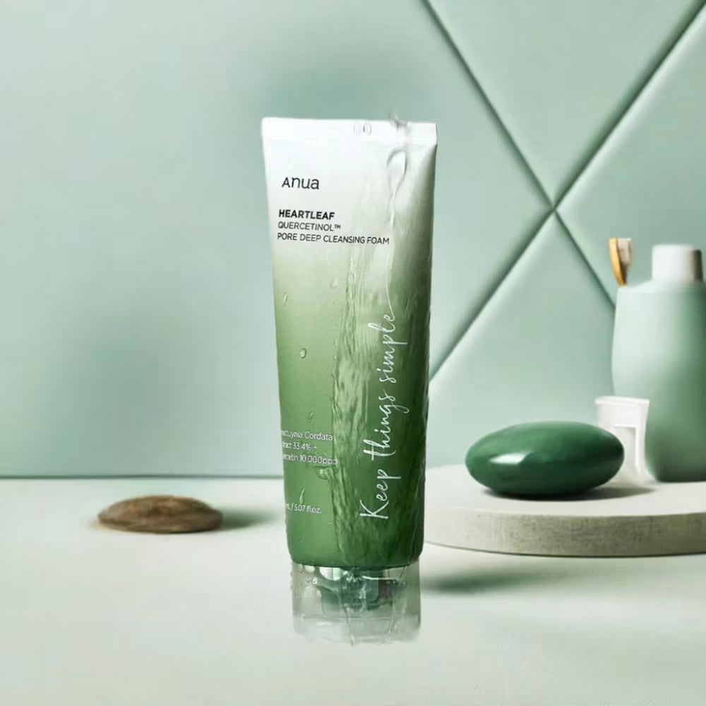 Anua - Heartleaf Quercetinol Pore Deep Cleansing Foam [150ml] - Wardobie