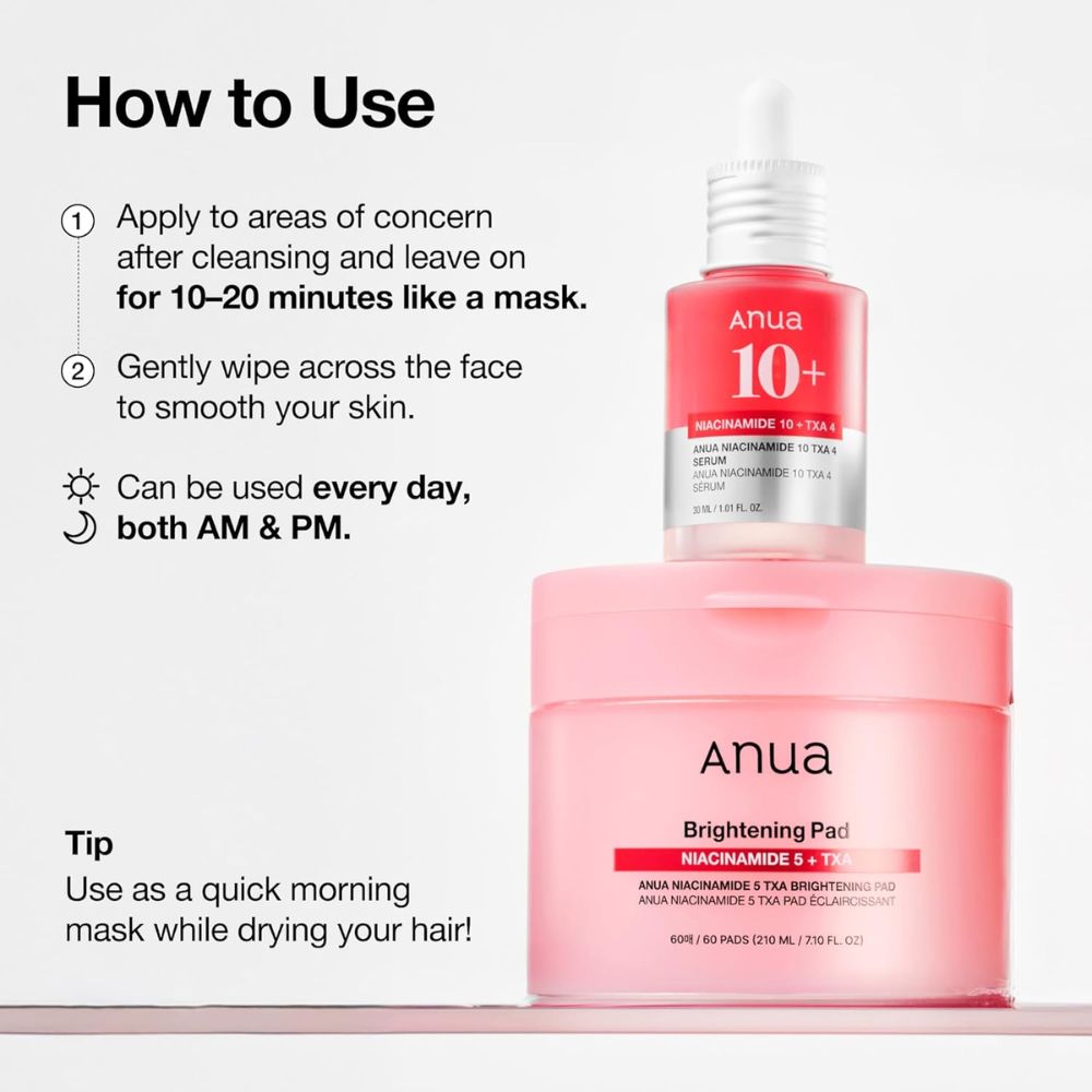 Anua – Niacinamide 5 TXA Brightening Pad 60 Pads [210ml] - Wardobie