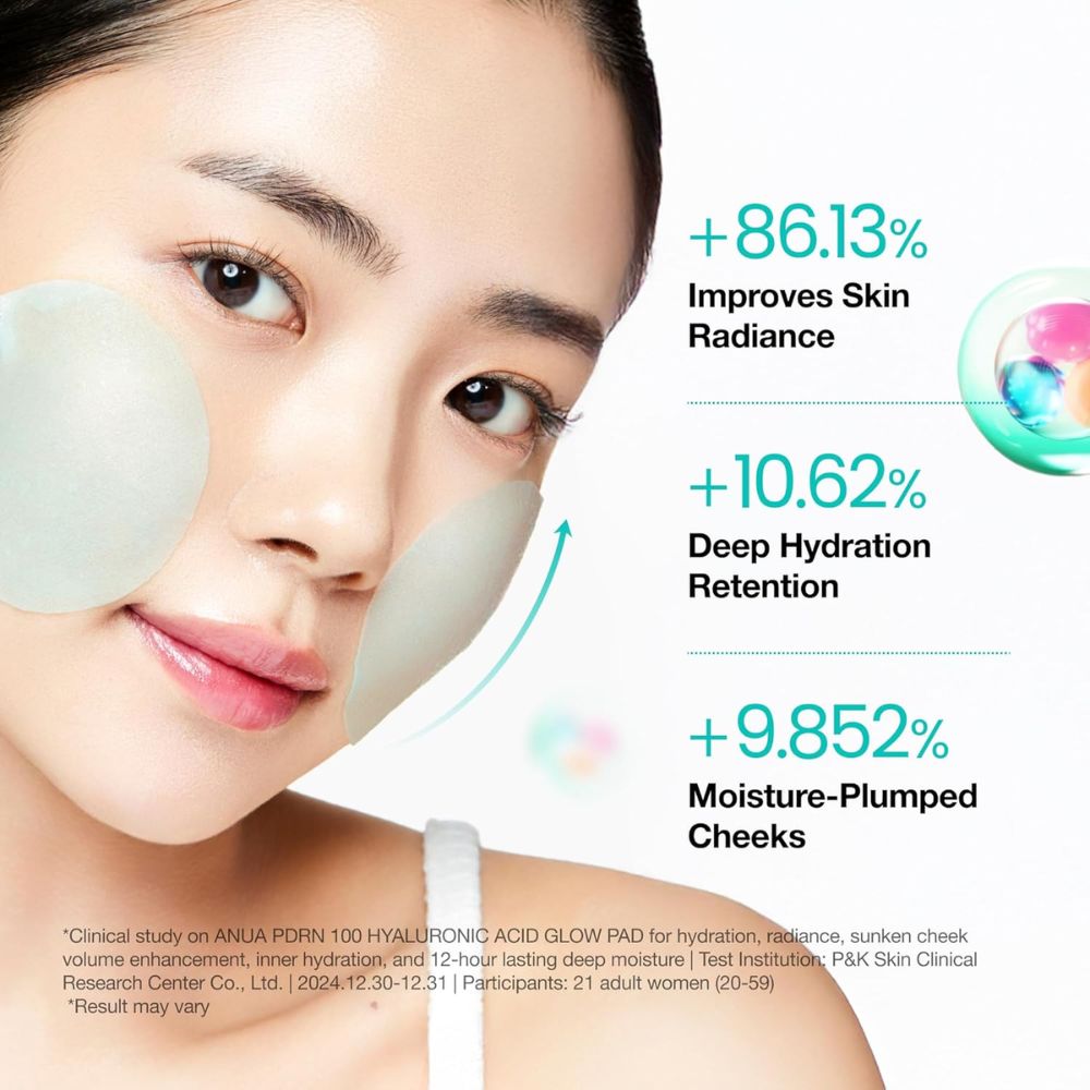Anua – PDRN 100 Hyaluronic Acid Glow Pad 60 Pads [180ml] - Wardobie