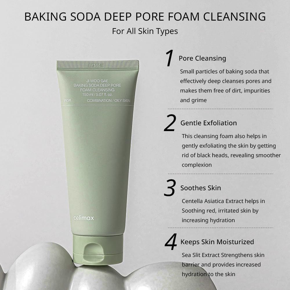 Celimax Baking Soda Deep Pore Foam Cleansing [150ml] - Wardobie