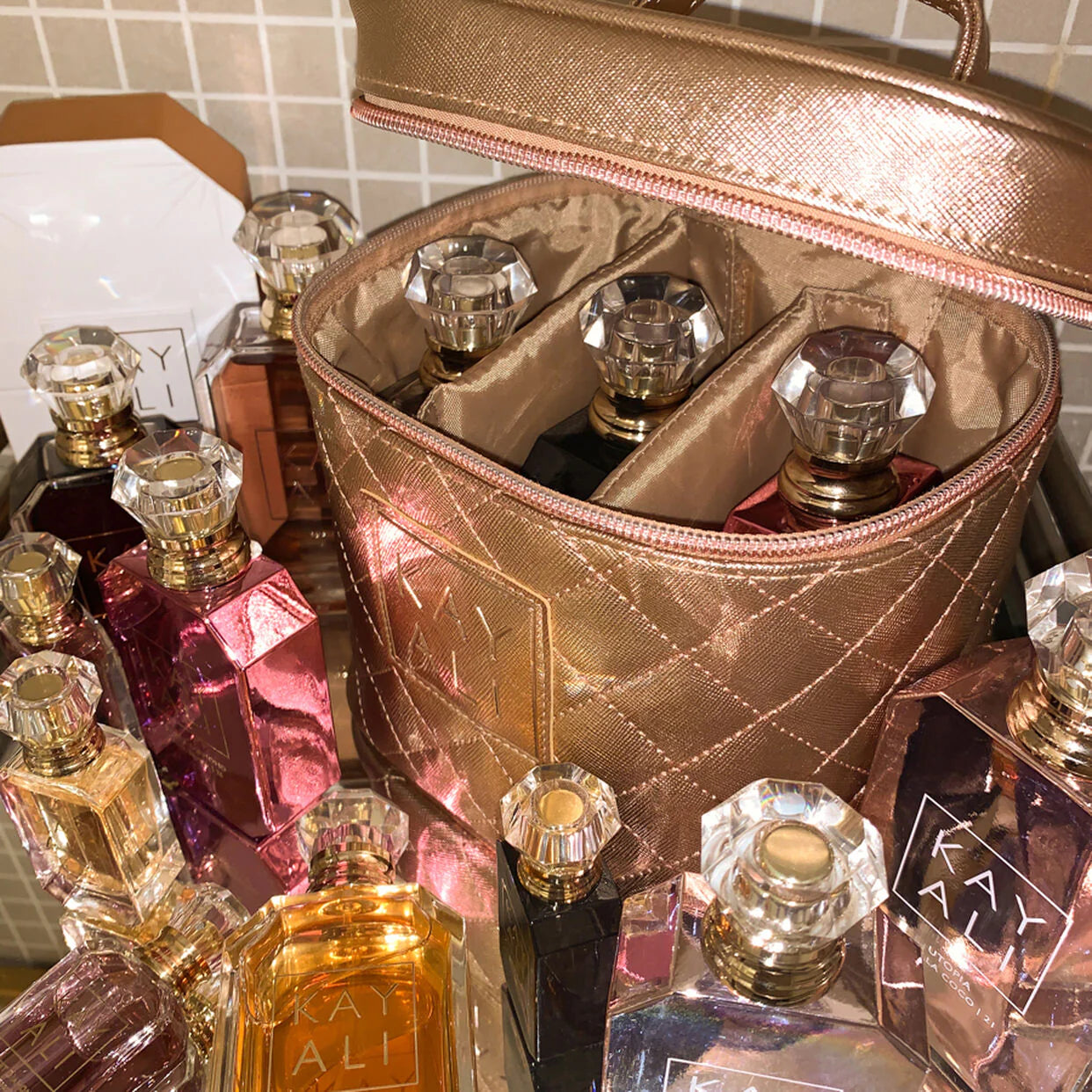 KAYALI Rose Gold Fragrance Case