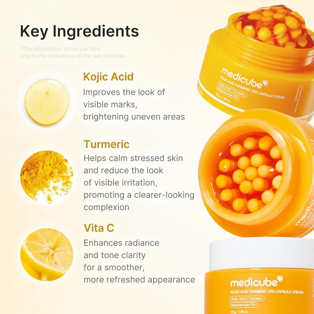 Medicube Kojic Acid Turmeric Vita Capsule Cream [53g] - Wardobie