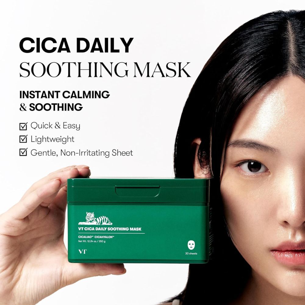 VT – CICA Daily Soothing Mask 30 Sheets - Wardobie