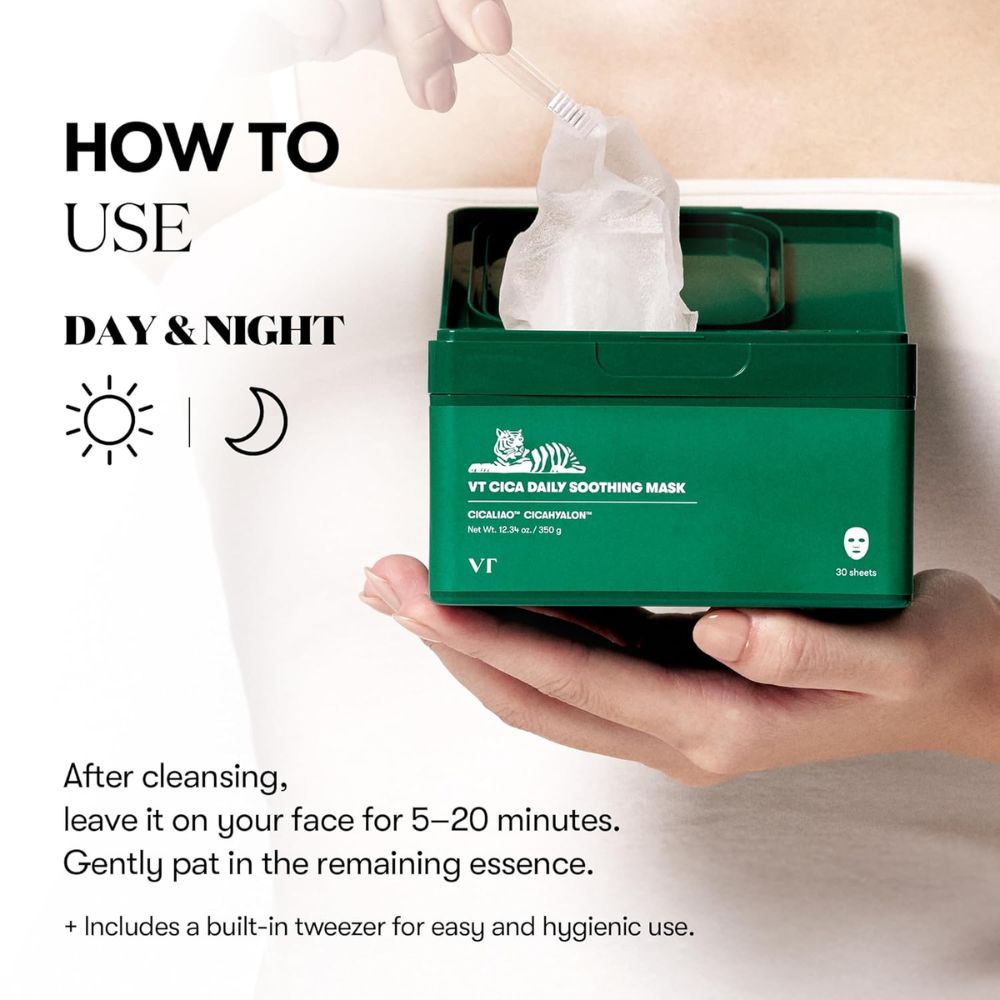 VT – CICA Daily Soothing Mask 30 Sheets - Wardobie
