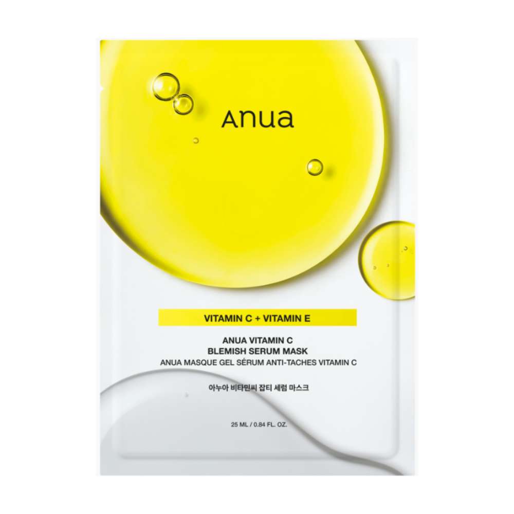 Anua – Vitamin C Blemish Serum Mask [2025 Version – 25ml x 1 sheet] - Wardobie