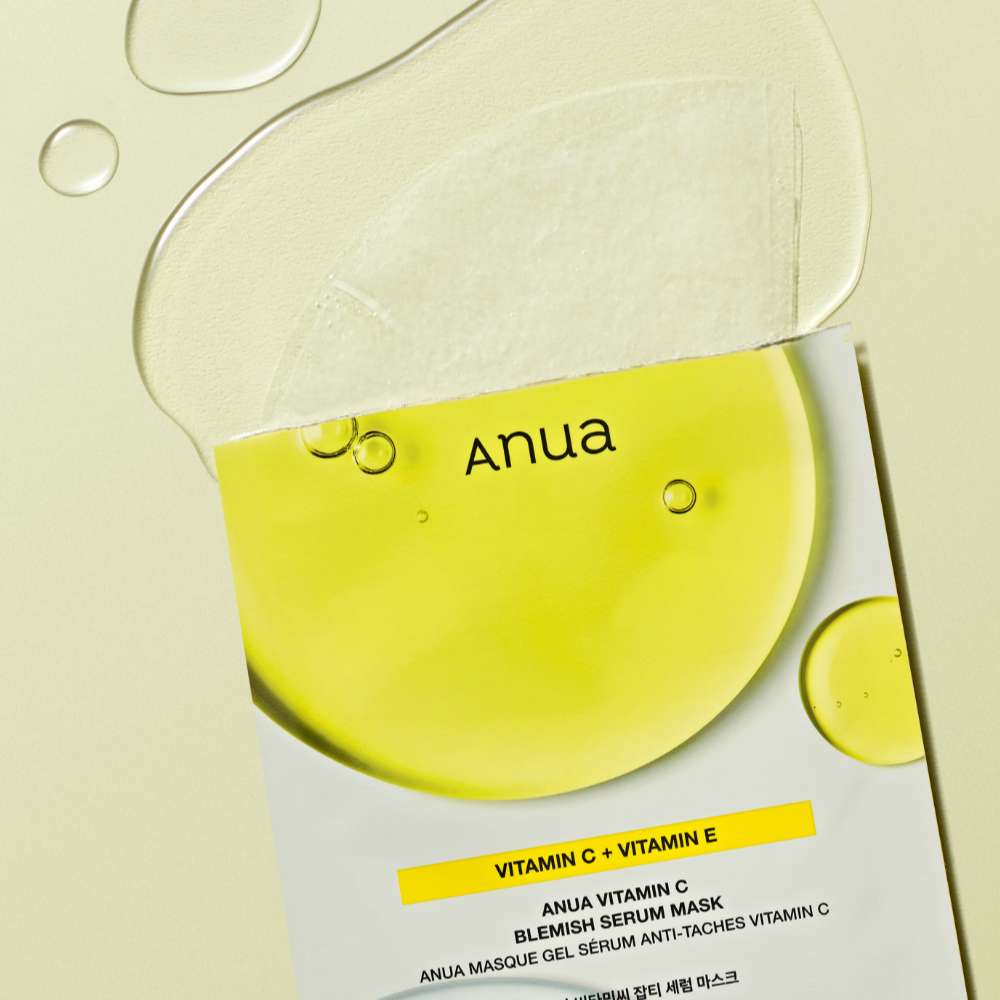 Anua – Vitamin C Blemish Serum Mask [2025 Version – 25ml x 1 sheet] - Wardobie