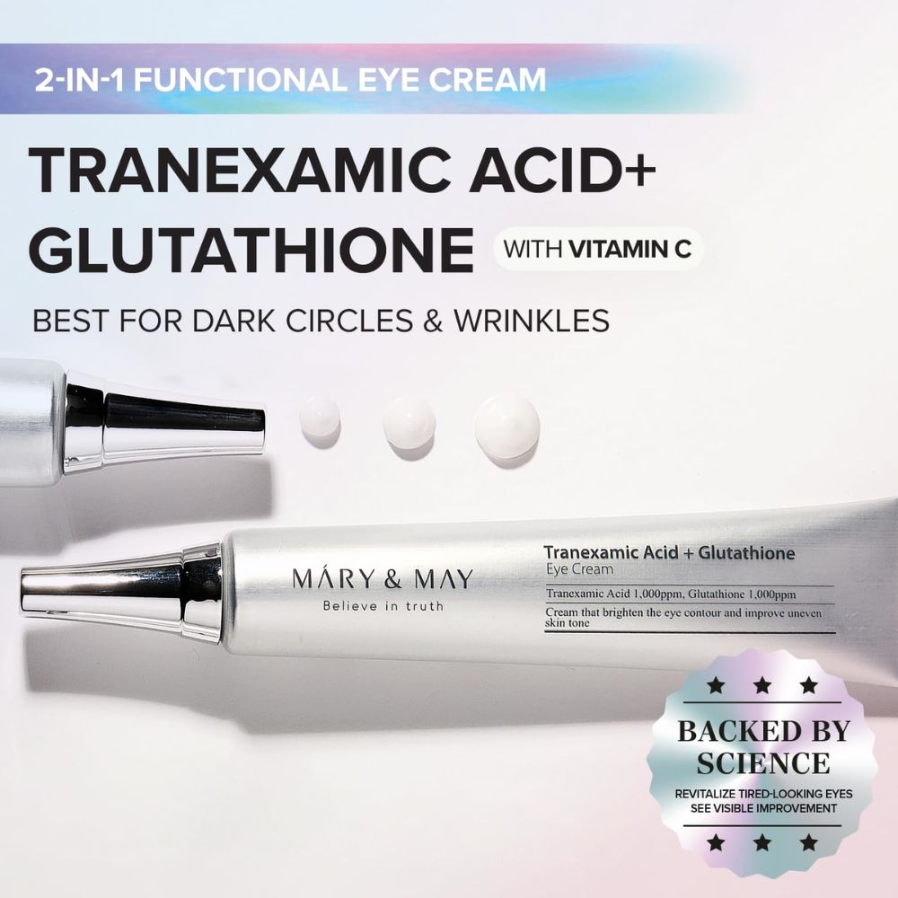 Mary & May – Tranexamic Acid + Glutathione Eye Cream [30g] - Wardobie