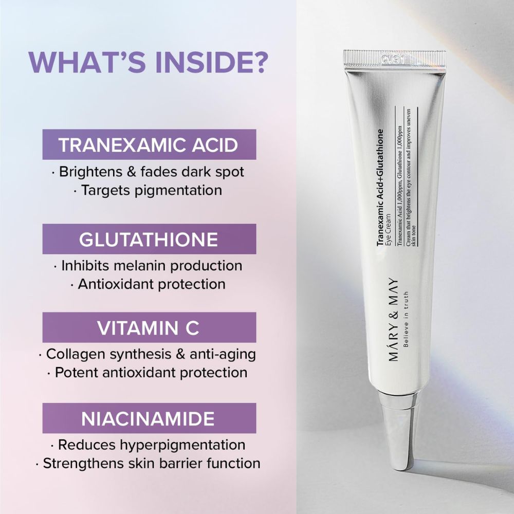 Mary & May – Tranexamic Acid + Glutathione Eye Cream [30g] - Wardobie