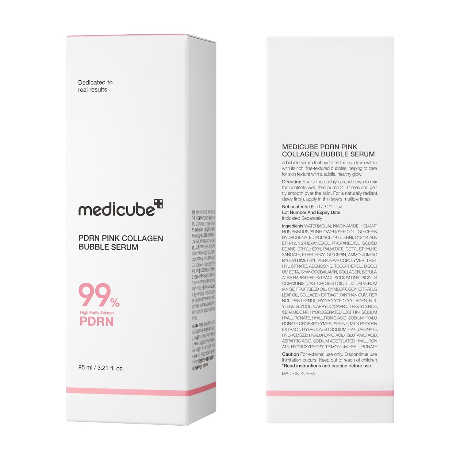 medicube - PDRN Pink Collagen Bubble Serum [95ml] - Wardobie