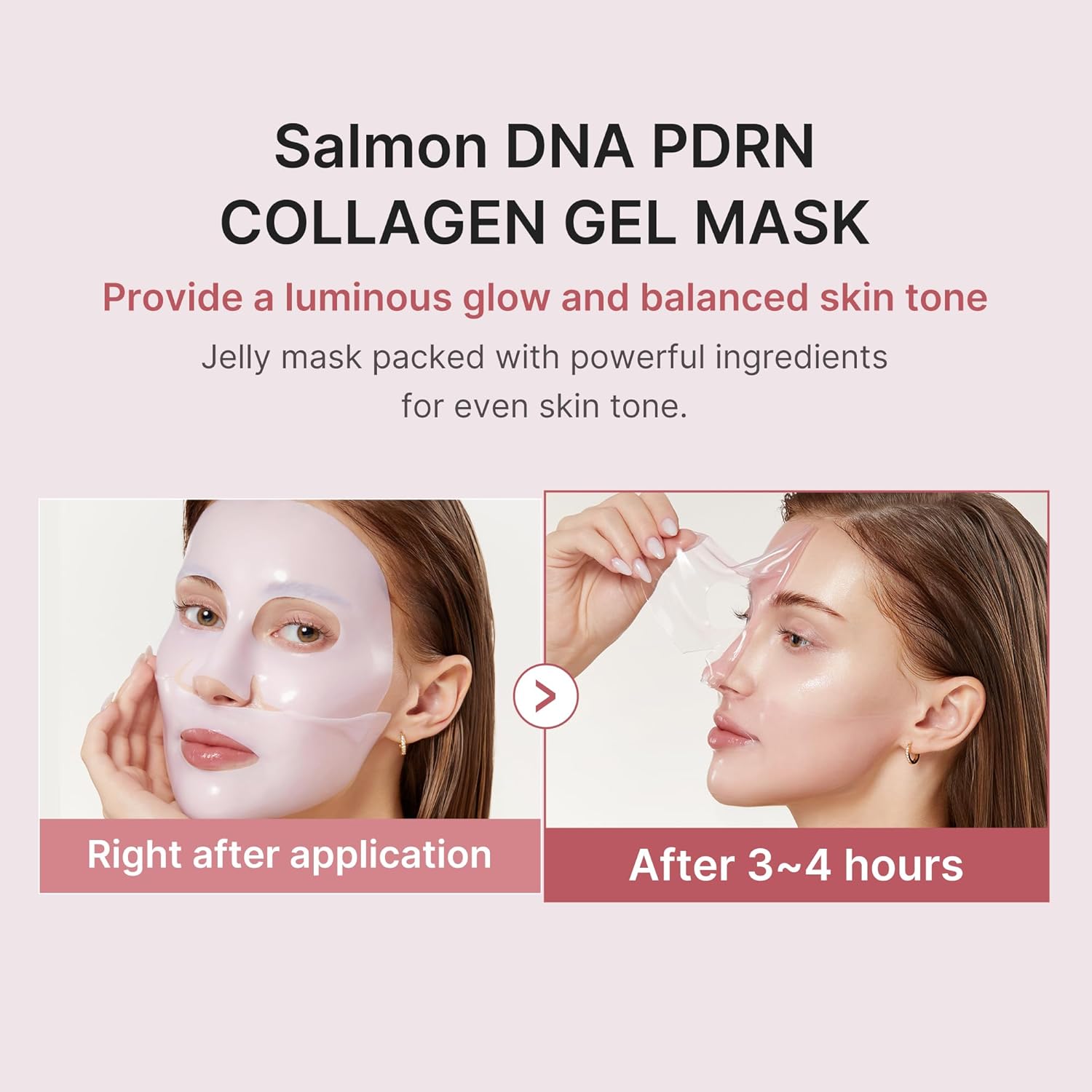 medicube - PDRN Pink Collagen Gel Mask [28g x 4 sheets] - Wardobie