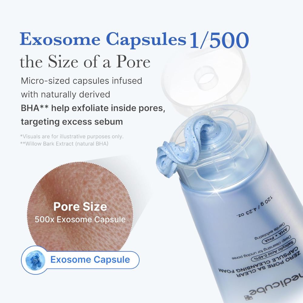 medicube – Zero Pore SA Clear Capsule Cleansing Foam [120g] - Wardobie
