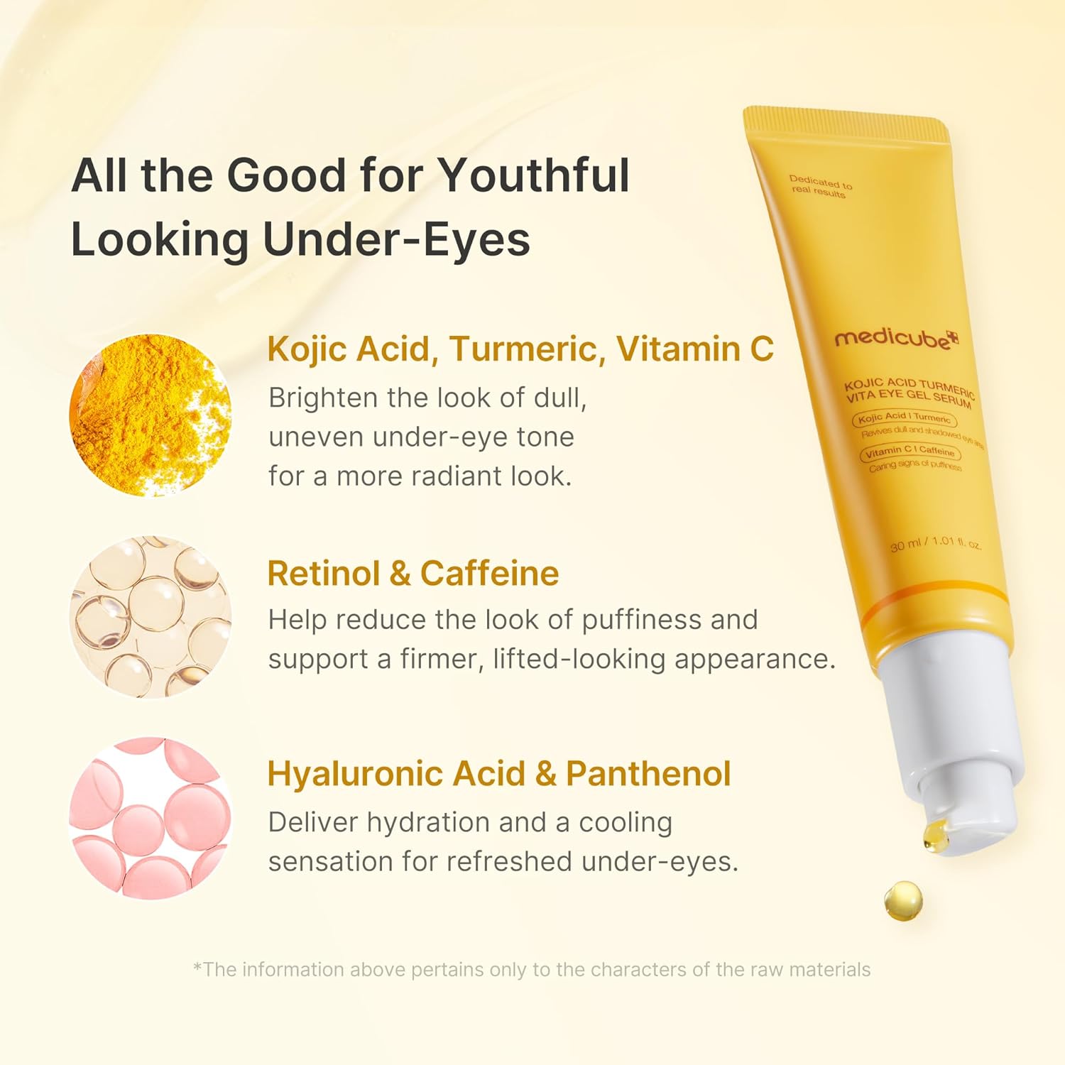 medicube - kojic acid turmeric vita eye gel serum [30ml] - Wardobie