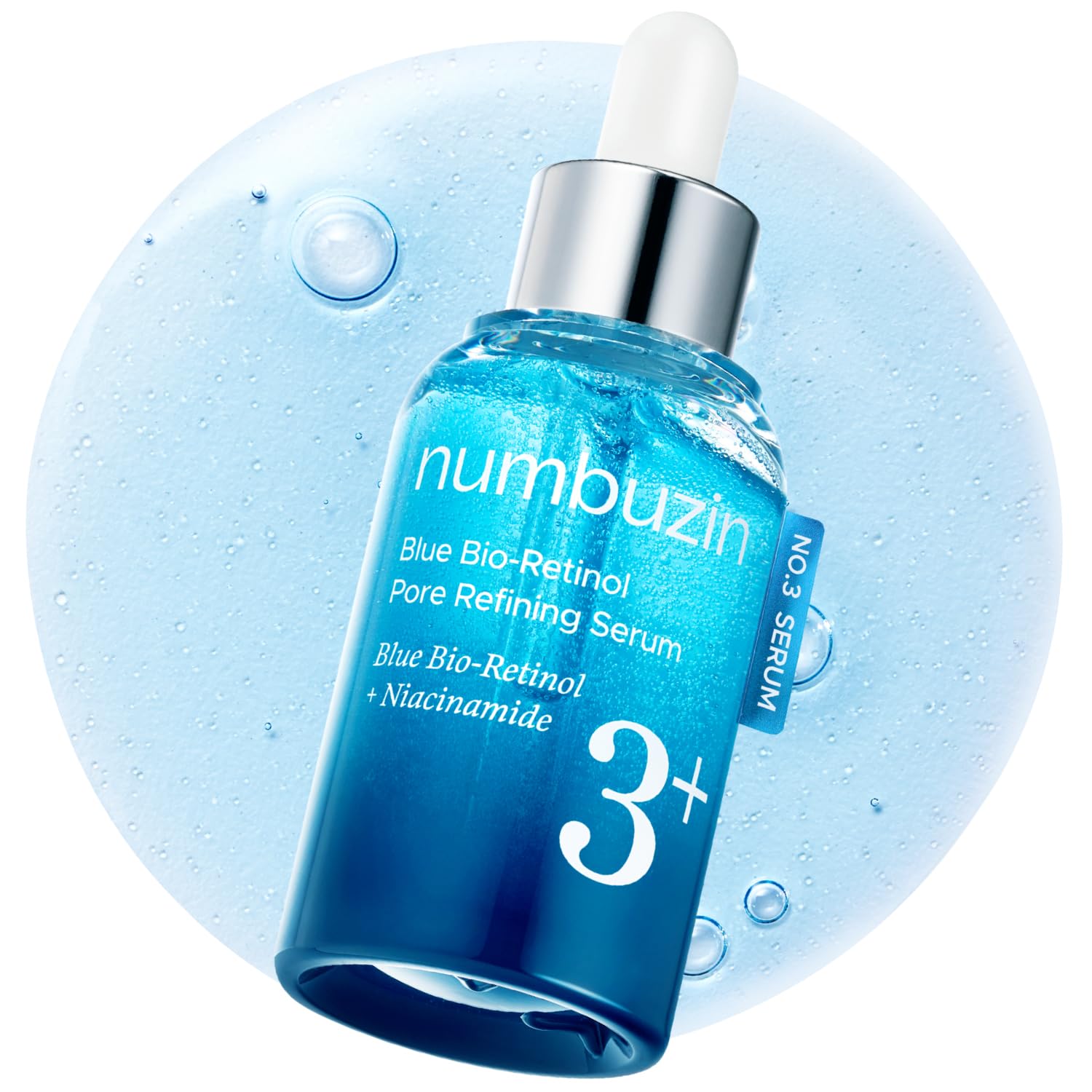 numbuzin - No.3 Blue Bio-Retinol Pore Refining Serum [30ml] - Wardobie