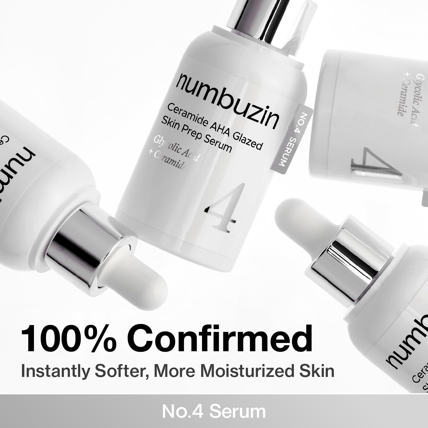 numbuzin - No.4 Ceramide AHA Glazed Skin Prep Serum [30ml] - Wardobie