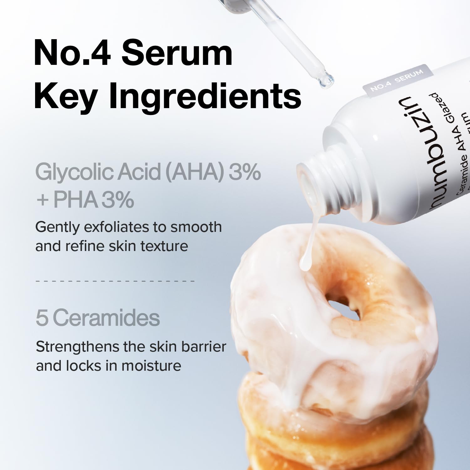 numbuzin - No.4 Ceramide AHA Glazed Skin Prep Serum [30ml] - Wardobie