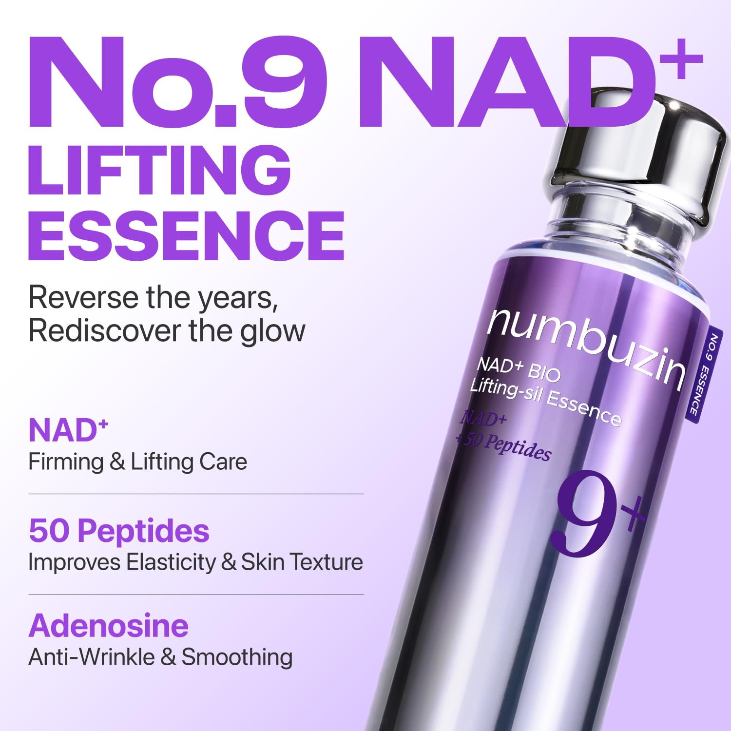 numbuzin - No.9 NAD Bio Lifting-sil Essence [50ml] - Wardobie