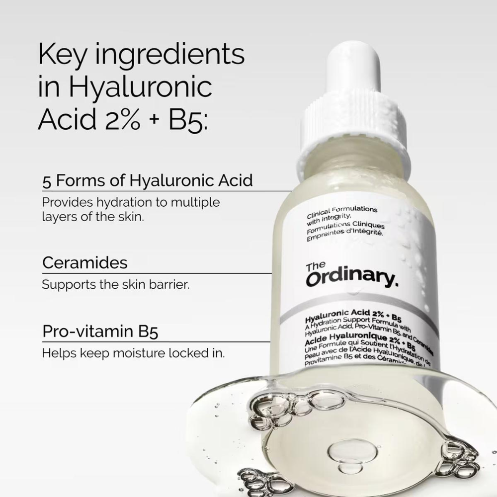 The Ordinary - Hyaluronic Acid 2% + B5 (30ml) - Wardobie