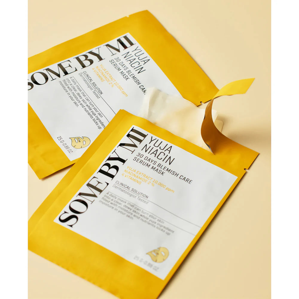 SOME BY MI - Yuja Niacin Blemish Care Serum Mask [25g] - Wardobie