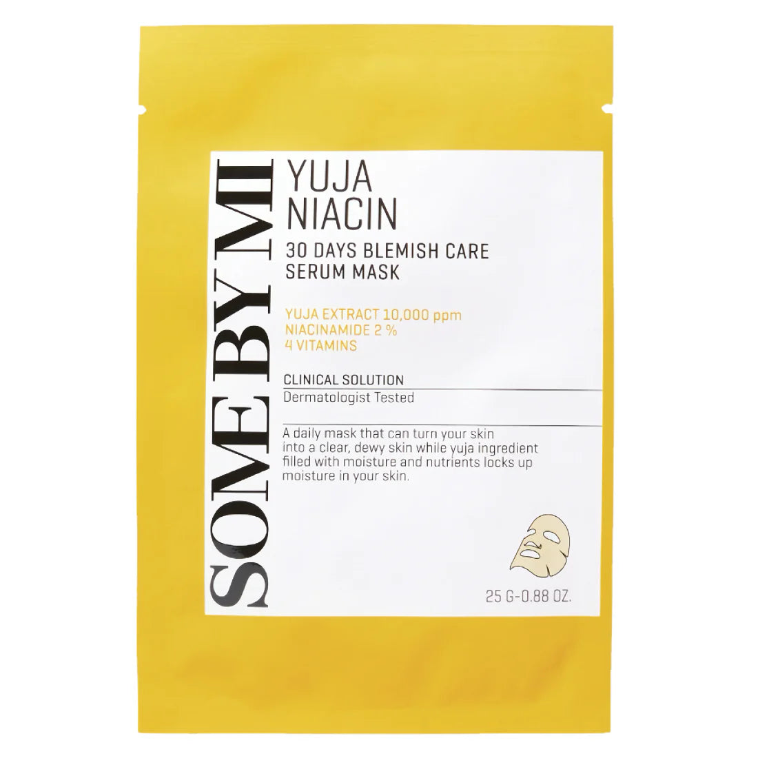 SOME BY MI - Yuja Niacin Blemish Care Serum Mask [25g] - Wardobie