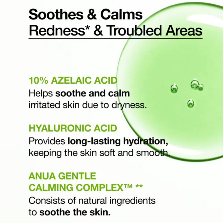 Anua Azelaic Acid 10 Hyaluron Redness Soothing Serum